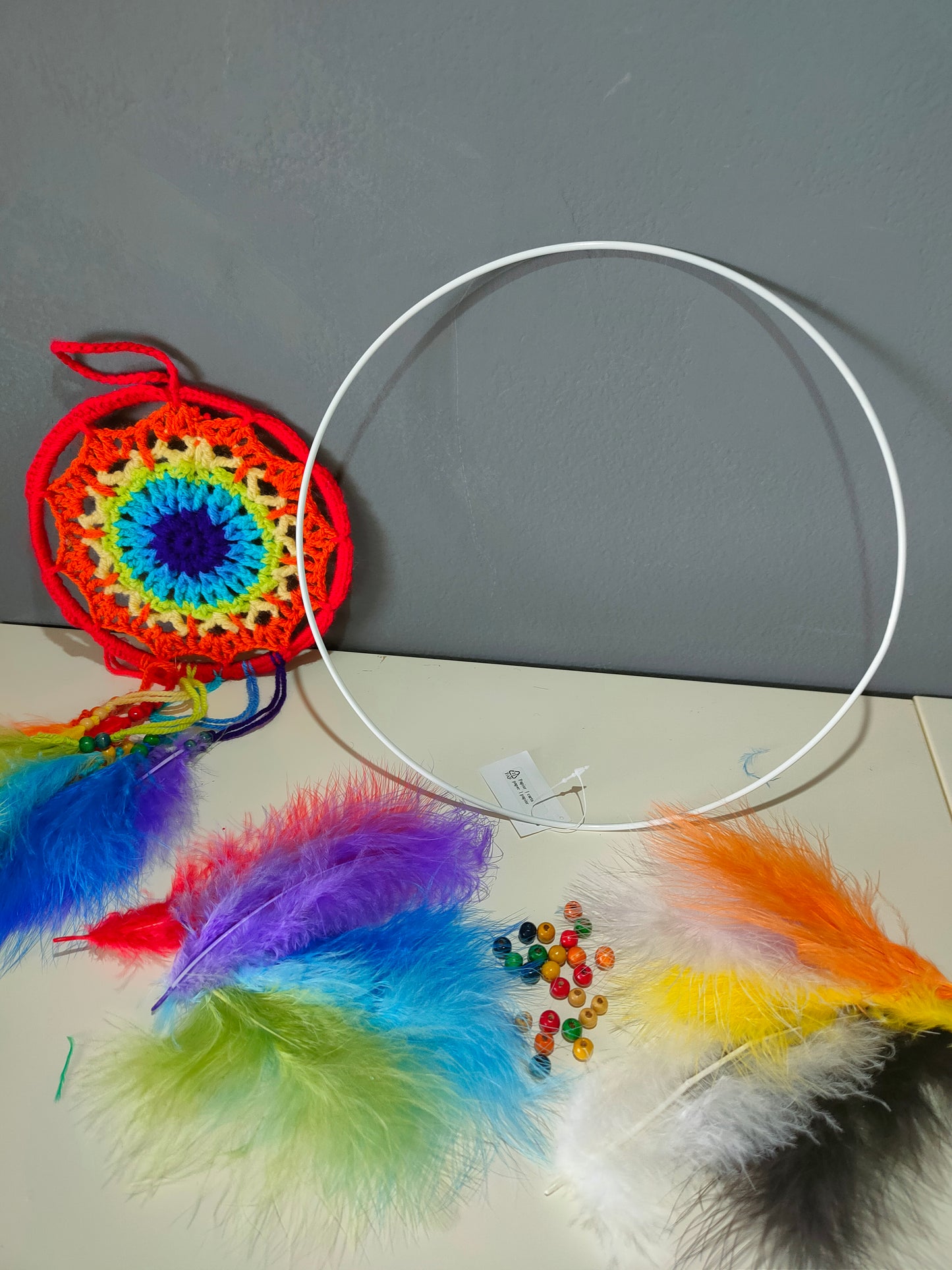 Kit Accessori 25 cm per Acchiappasogni e Mandala decorativo