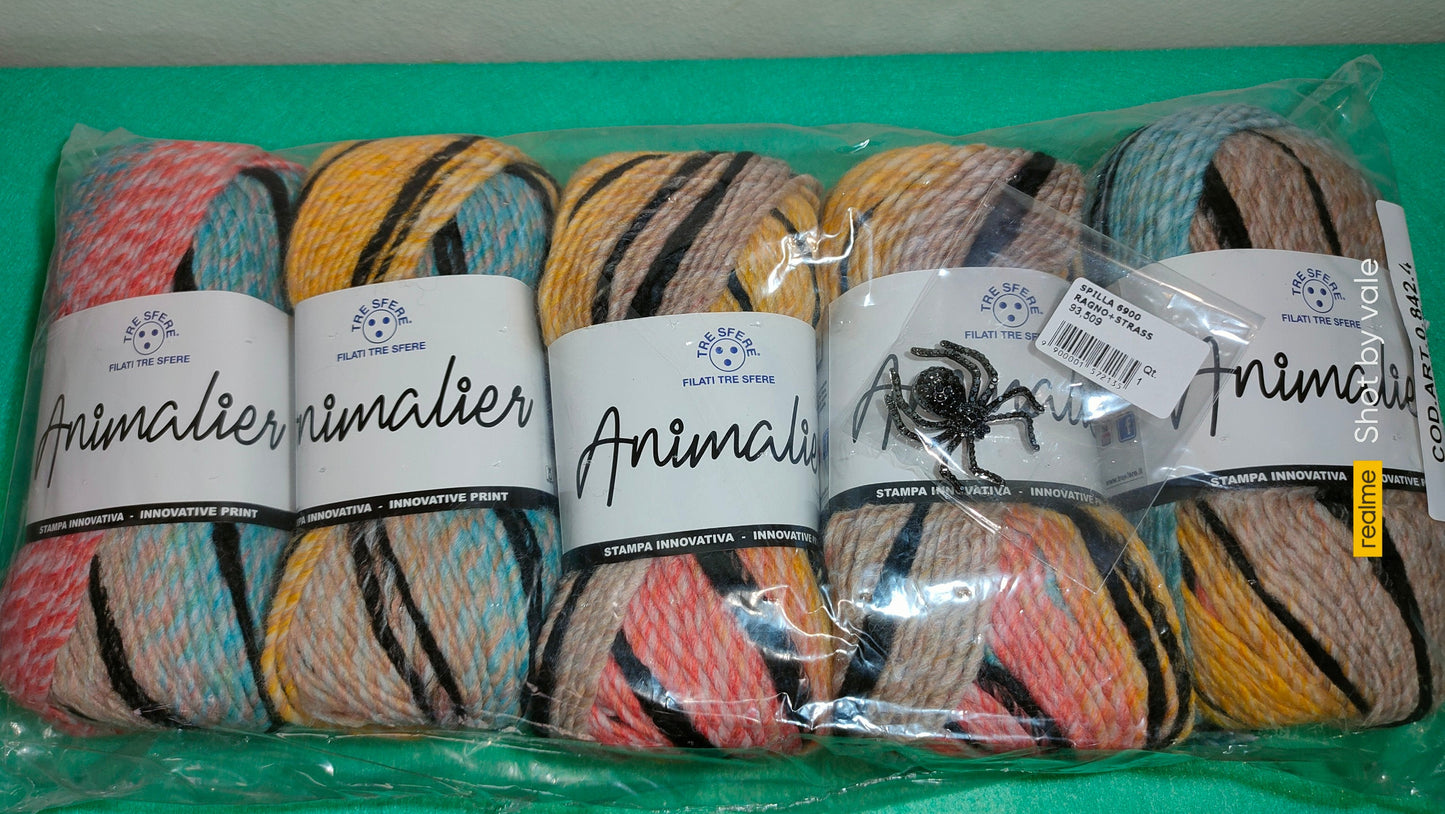 Liberty box animalier - pack filati e accessori creativi