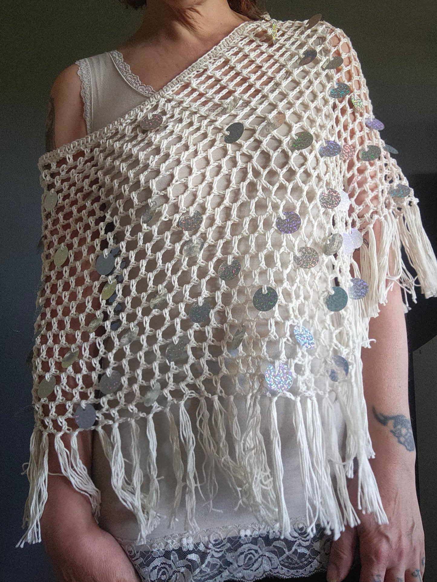 Marea – Poncho Handmade in Cotone
