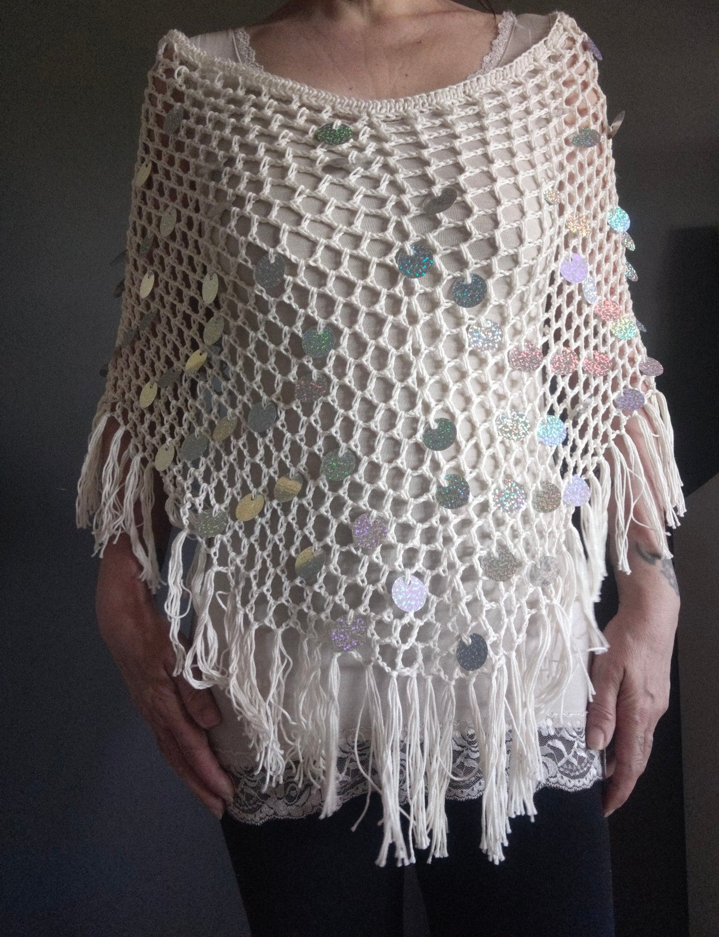 Marea – Poncho Handmade in Cotone