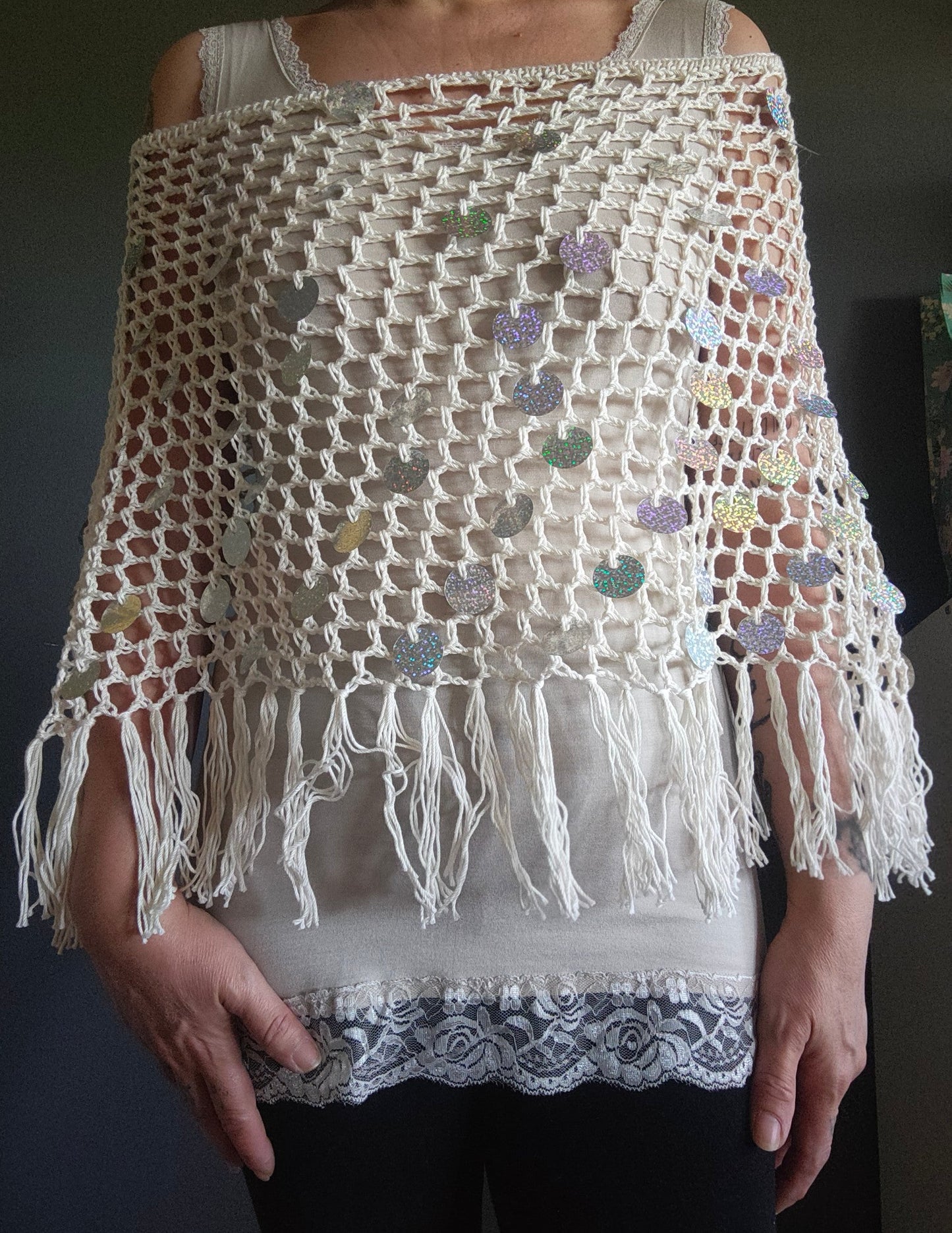 Marea – Poncho Handmade in Cotone