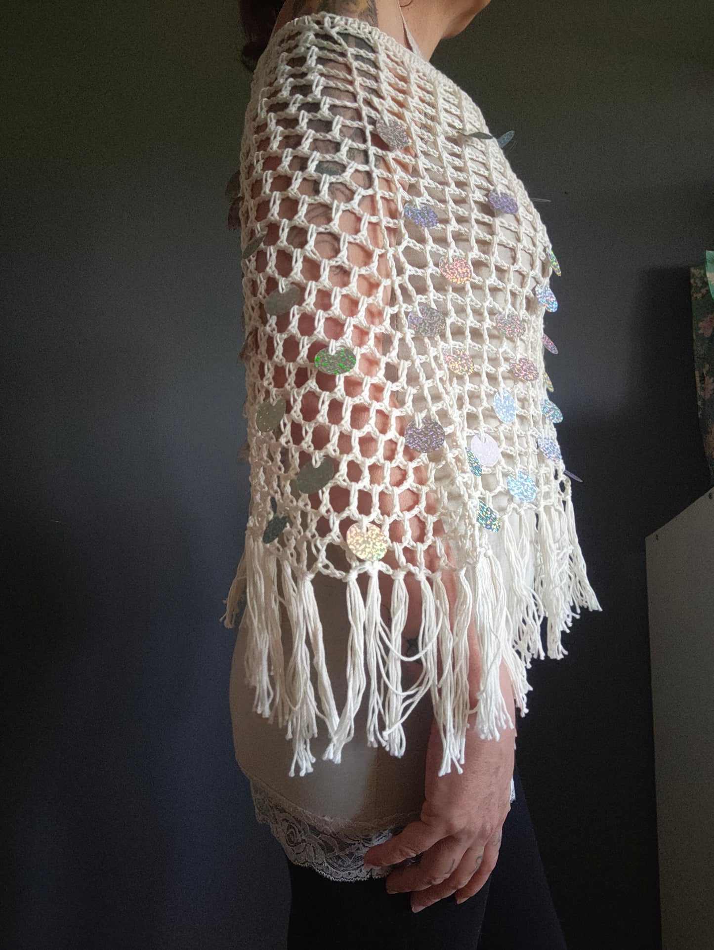 Marea – Poncho Handmade in Cotone