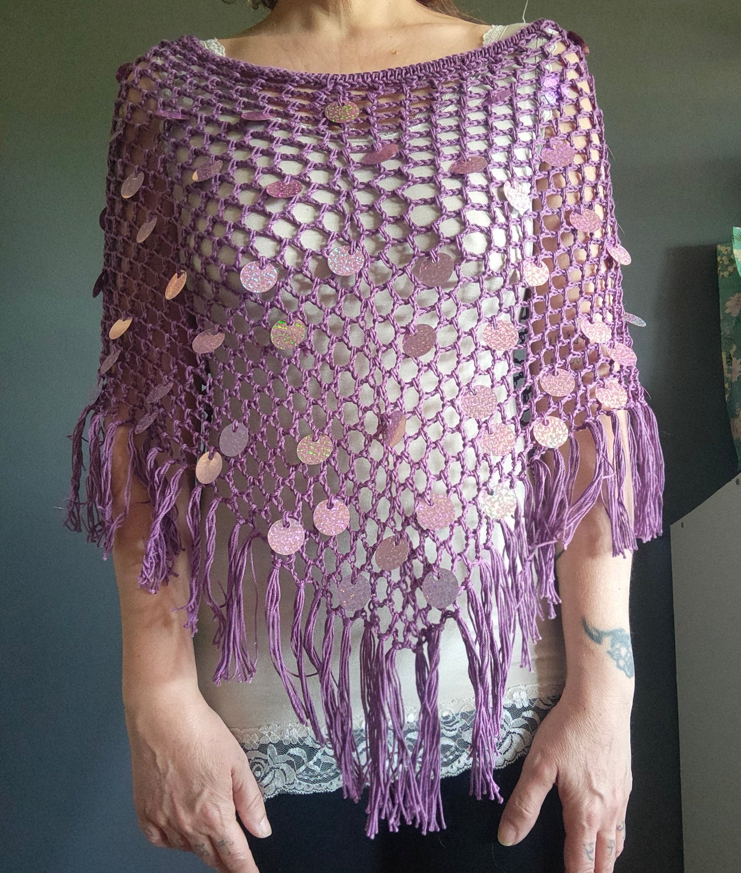 Marea – Poncho Handmade in Cotone