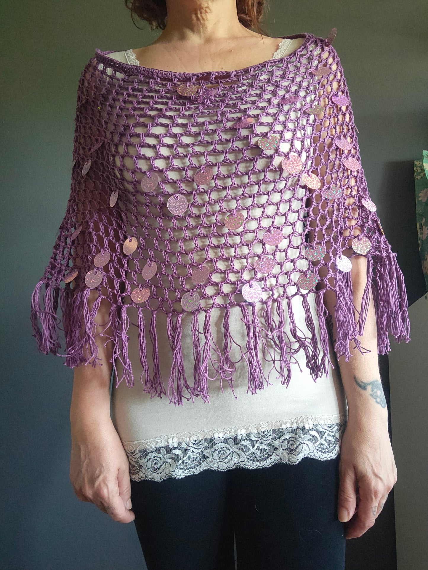 Marea – Poncho Handmade in Cotone