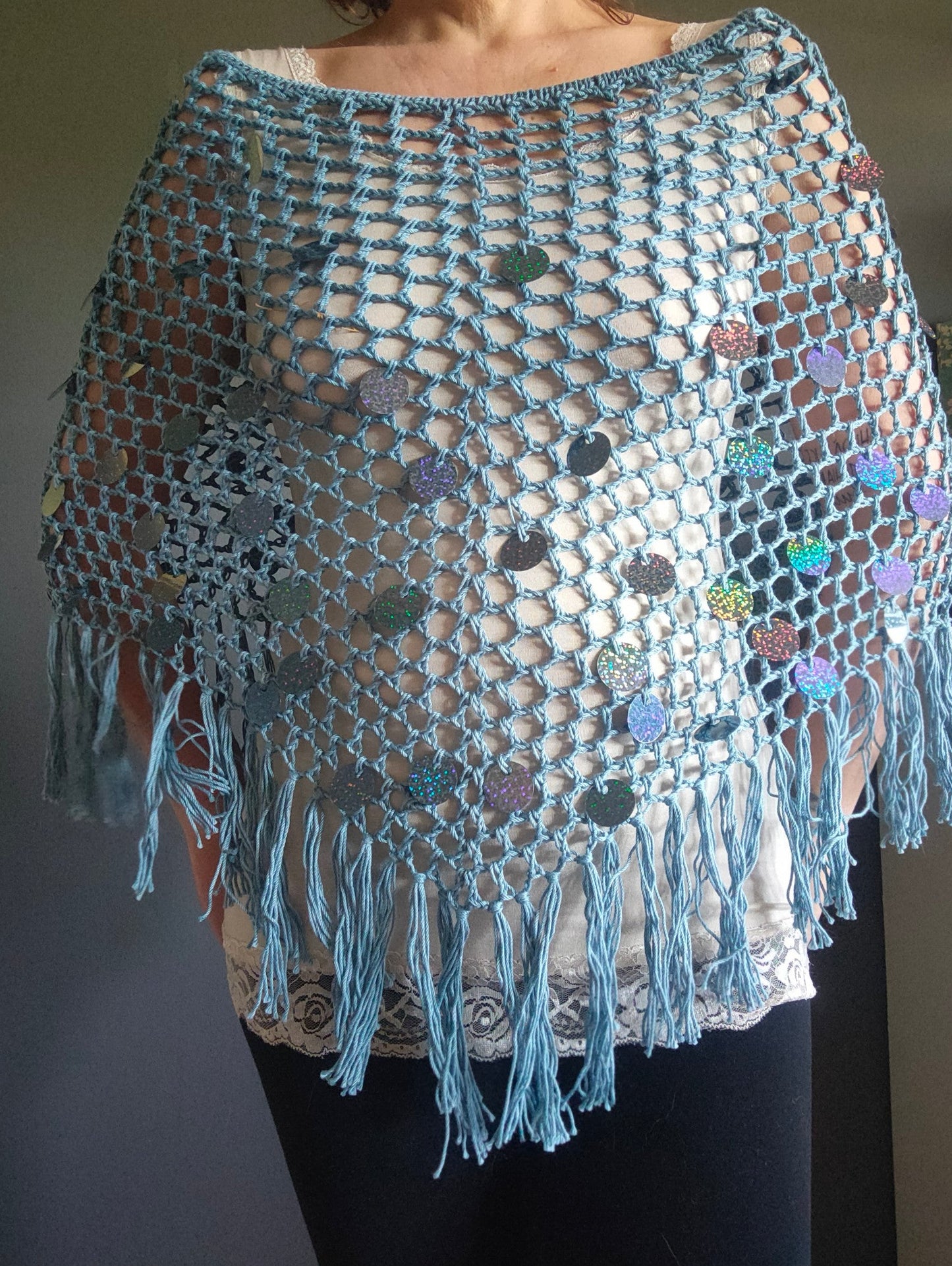 Marea – Poncho Handmade in Cotone