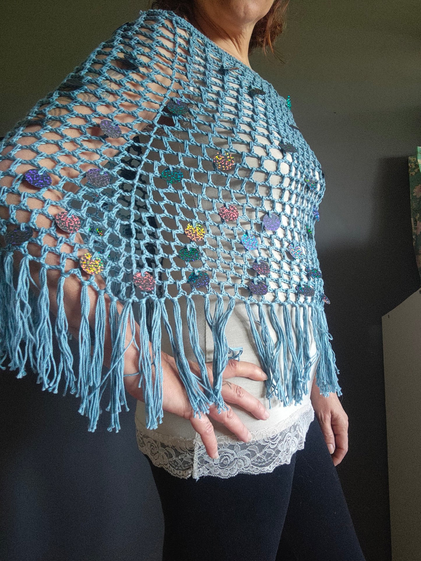 Marea – Poncho Handmade in Cotone