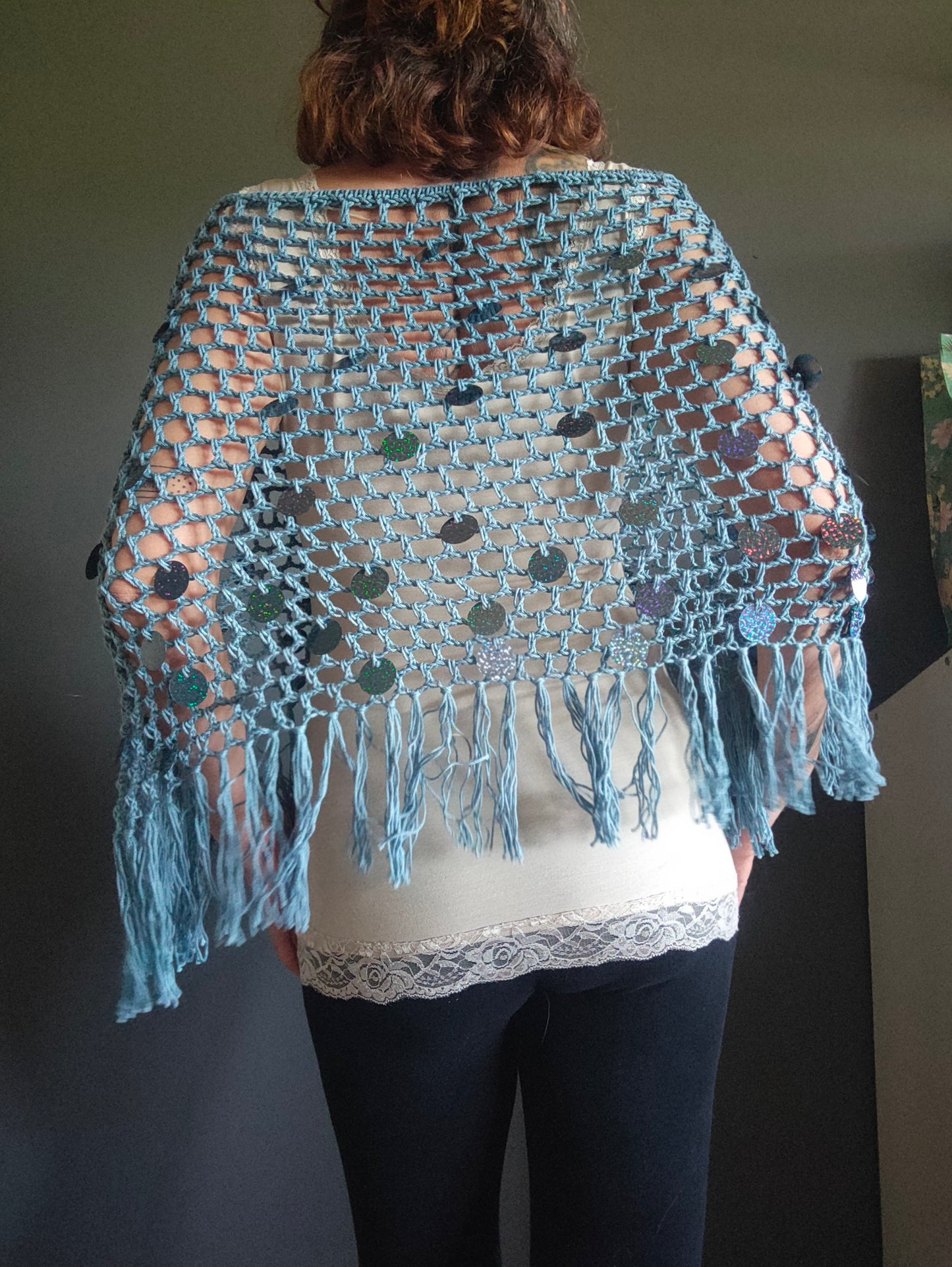 Marea – Poncho Handmade in Cotone