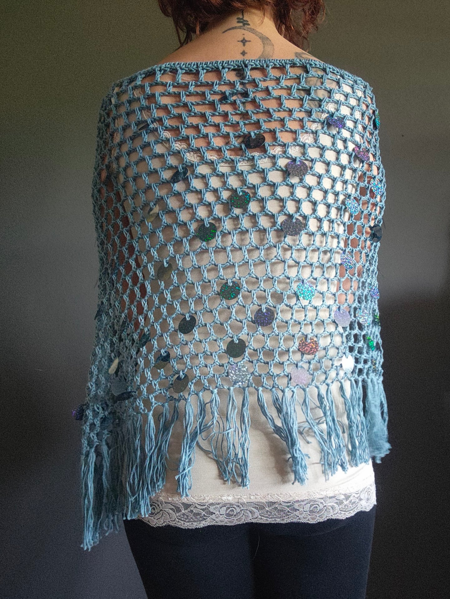 Marea – Poncho Handmade in Cotone
