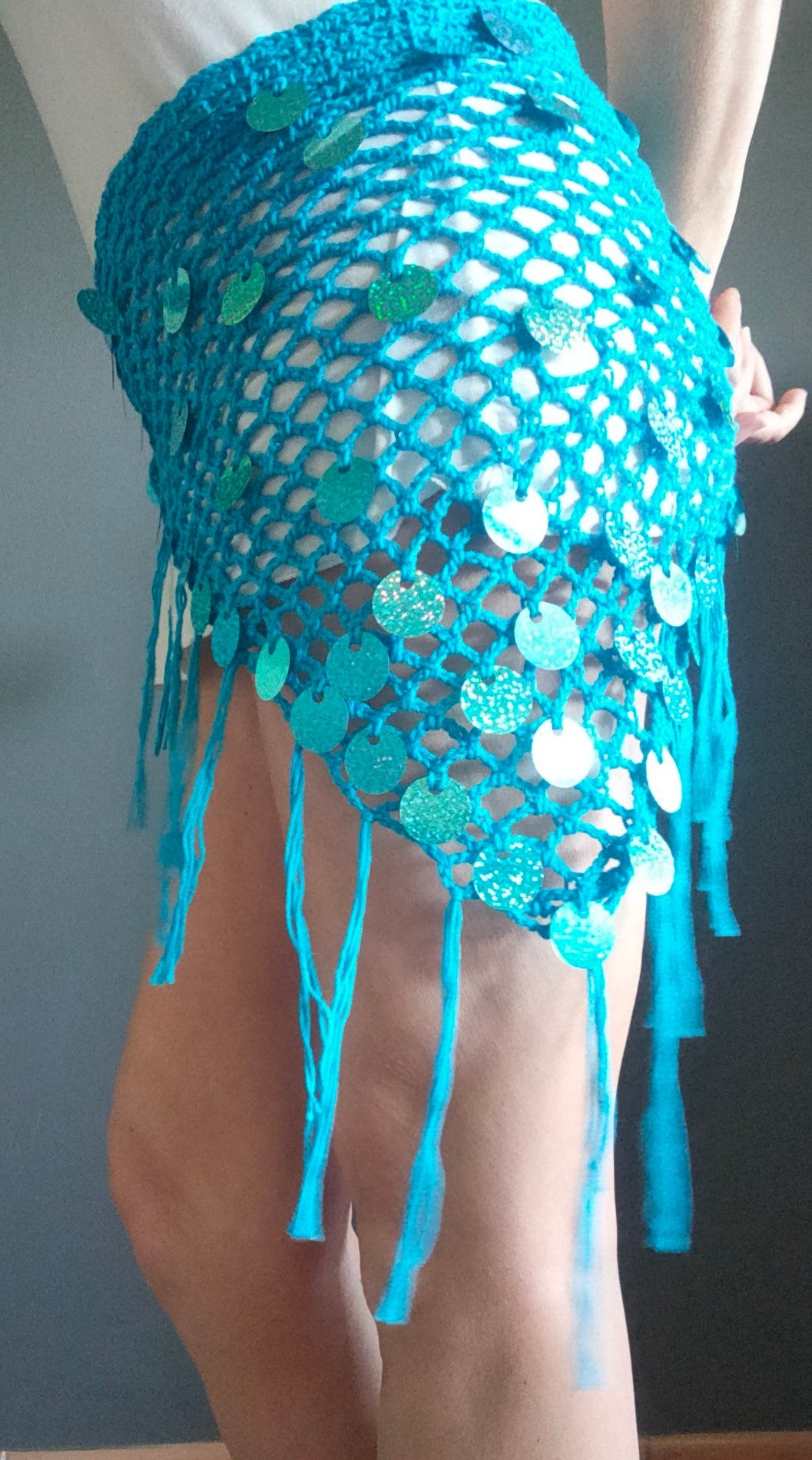 Pareo, Bandana & Top Handmade con Paillettes