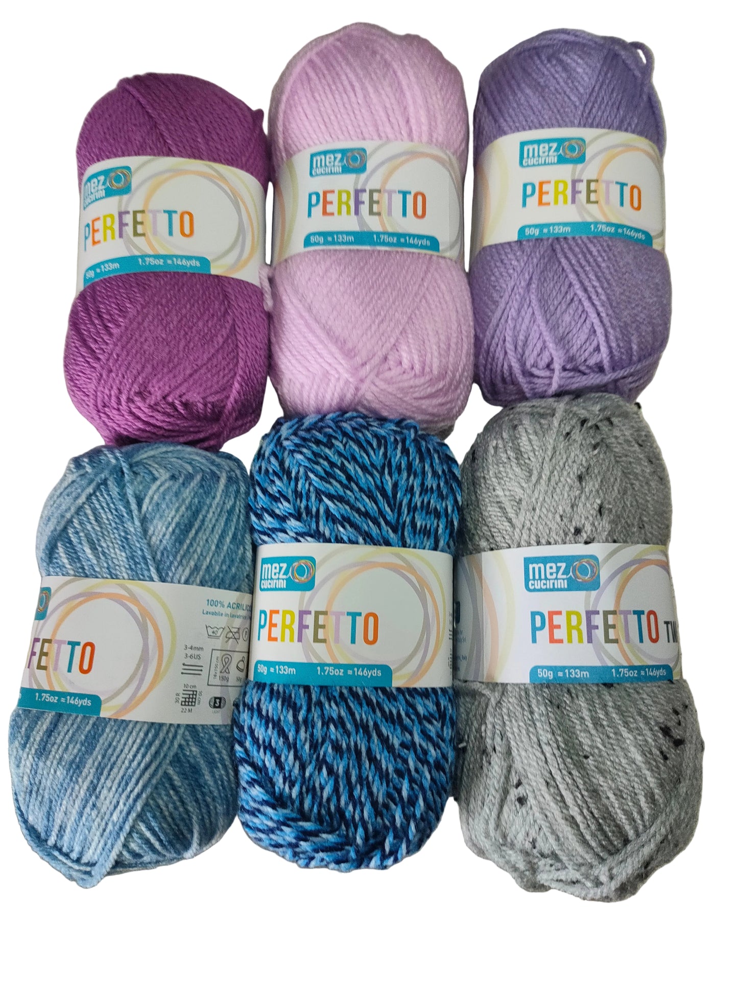 Perfetto Mez – Filato Acrilico Morbido 50g - vari colori