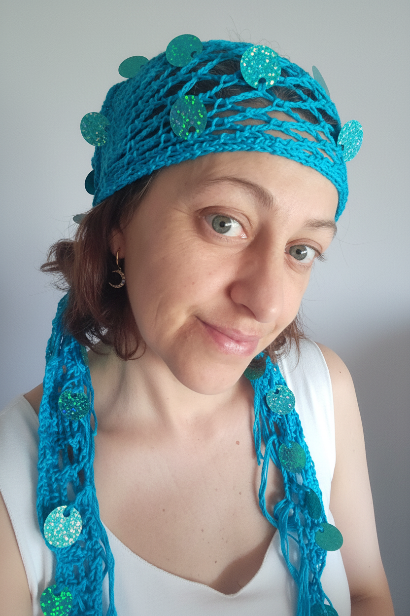 Pareo, Bandana & Top Handmade con Paillettes