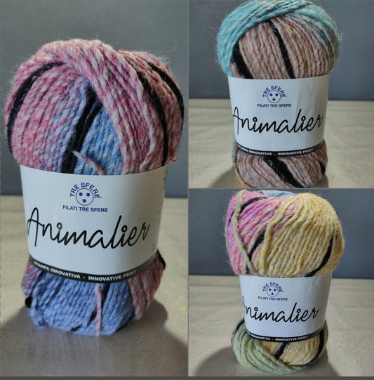Animalier – Filato Acrilico Multicolor 100g - vari colori
