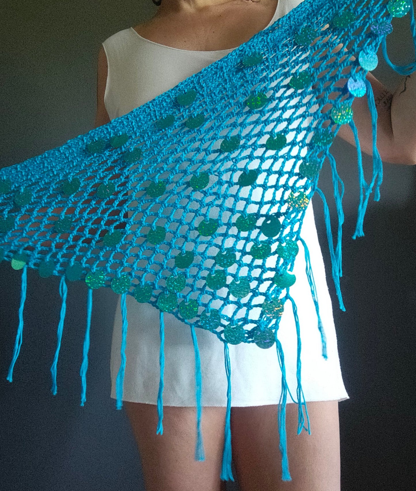 Pareo, Bandana & Top Handmade con Paillettes
