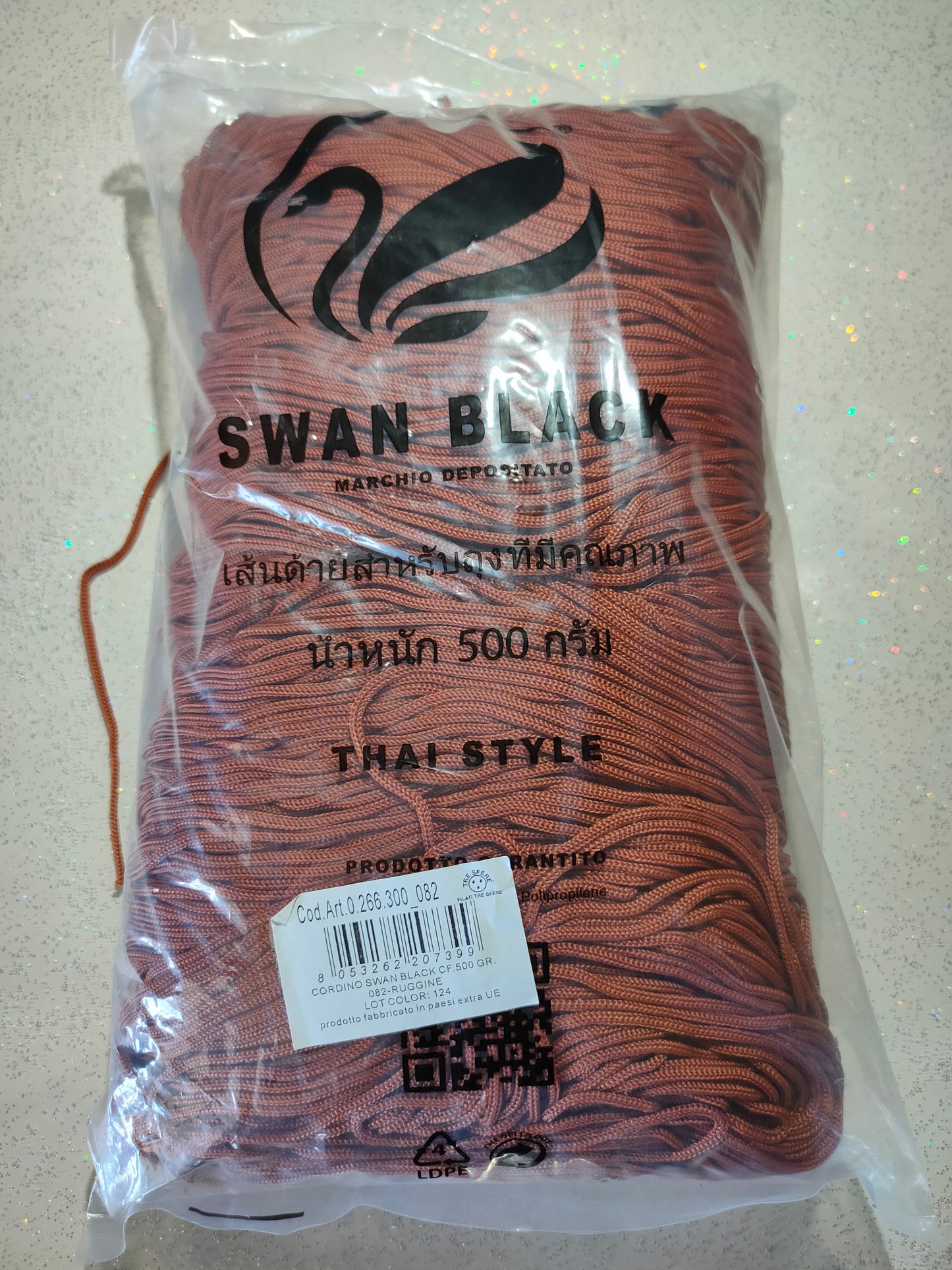 Swan Black – Cordino per Borse 500g - vari colori