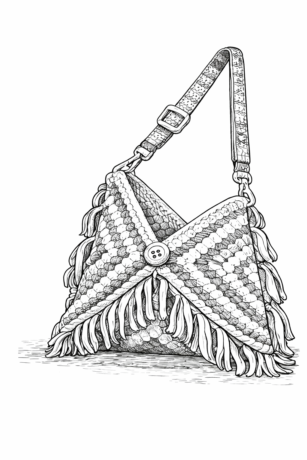 Schema uncinetto borsa granny Carnival (PDF) – progetto Fili di Luce