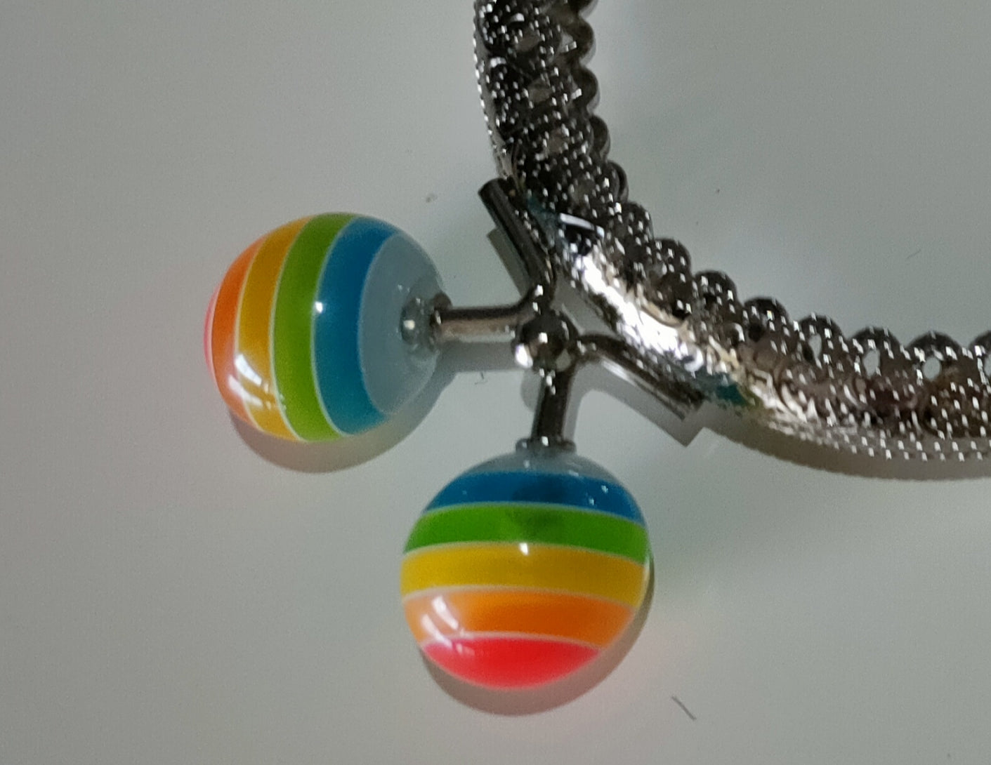 Chiusura clic clac 8,5 cm con pomelli colorati per pochette e accessori handmade
