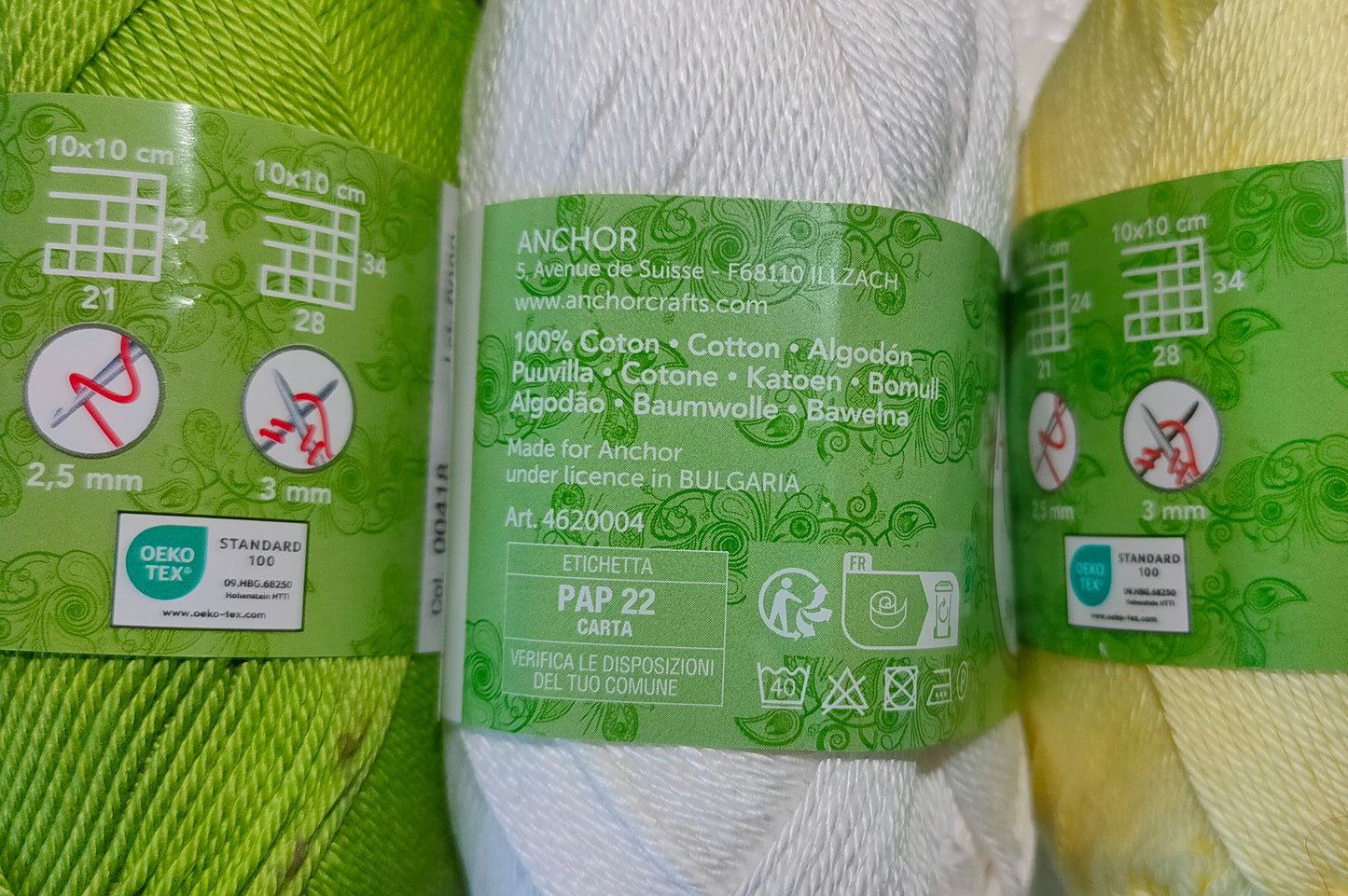 Anchor Creativa Fino – Cotone Morbido per Uncinetto e Maglia