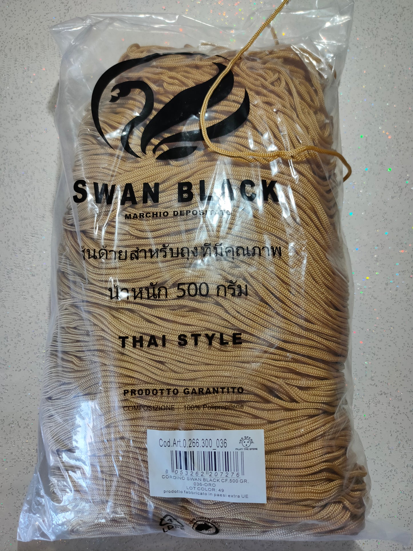Swan Black – Cordino per Borse 500g - vari colori