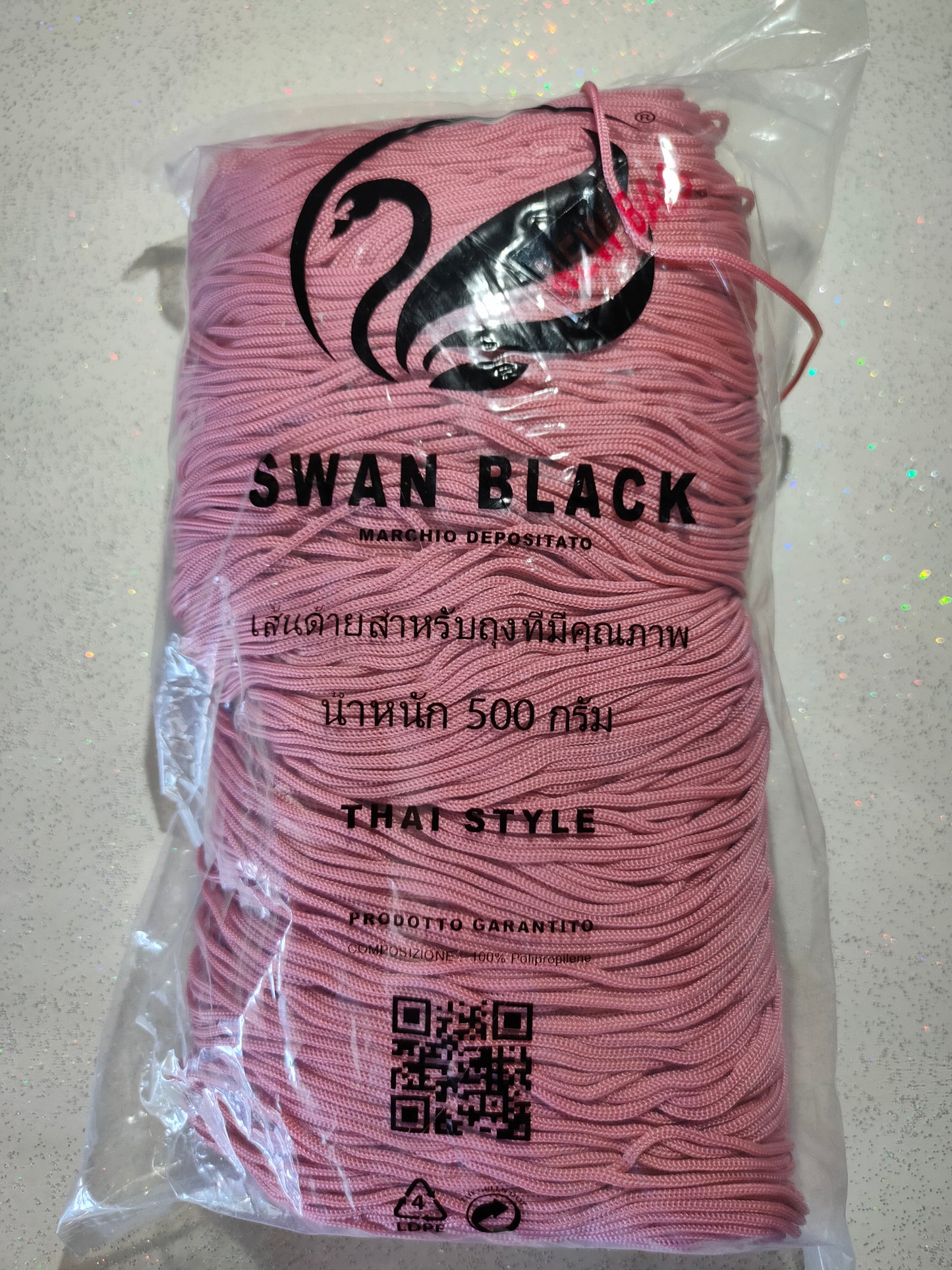 Swan Black – Cordino per Borse 500g - vari colori
